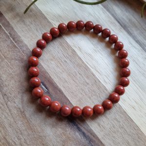 Rode jaspis armband 6mm