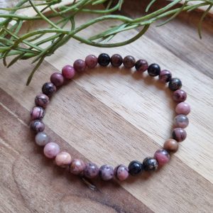 Rhodoniet armband 6mm