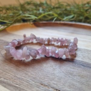 Rozenkwarts splitarmband