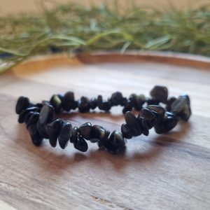 Goud obsidiaan splitarmband