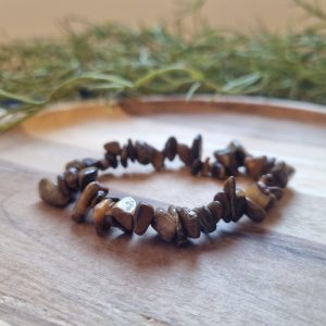 Tijgeroog splitarmband