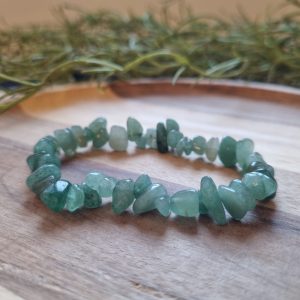 Groene aventurijn splitarmband