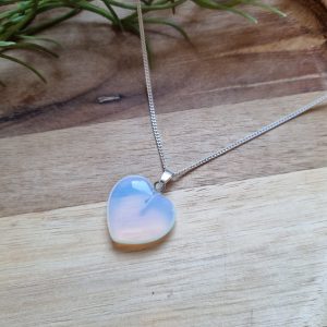 Opaliet hart hanger