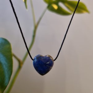 Lapis lazuli doorboorde harthanger