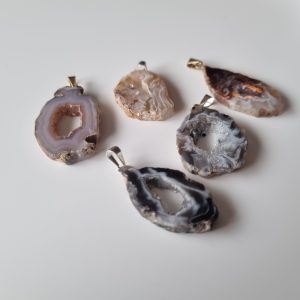 Agaat geode hanger