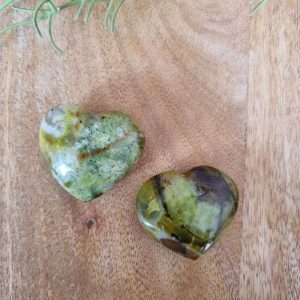Groene opaal hart