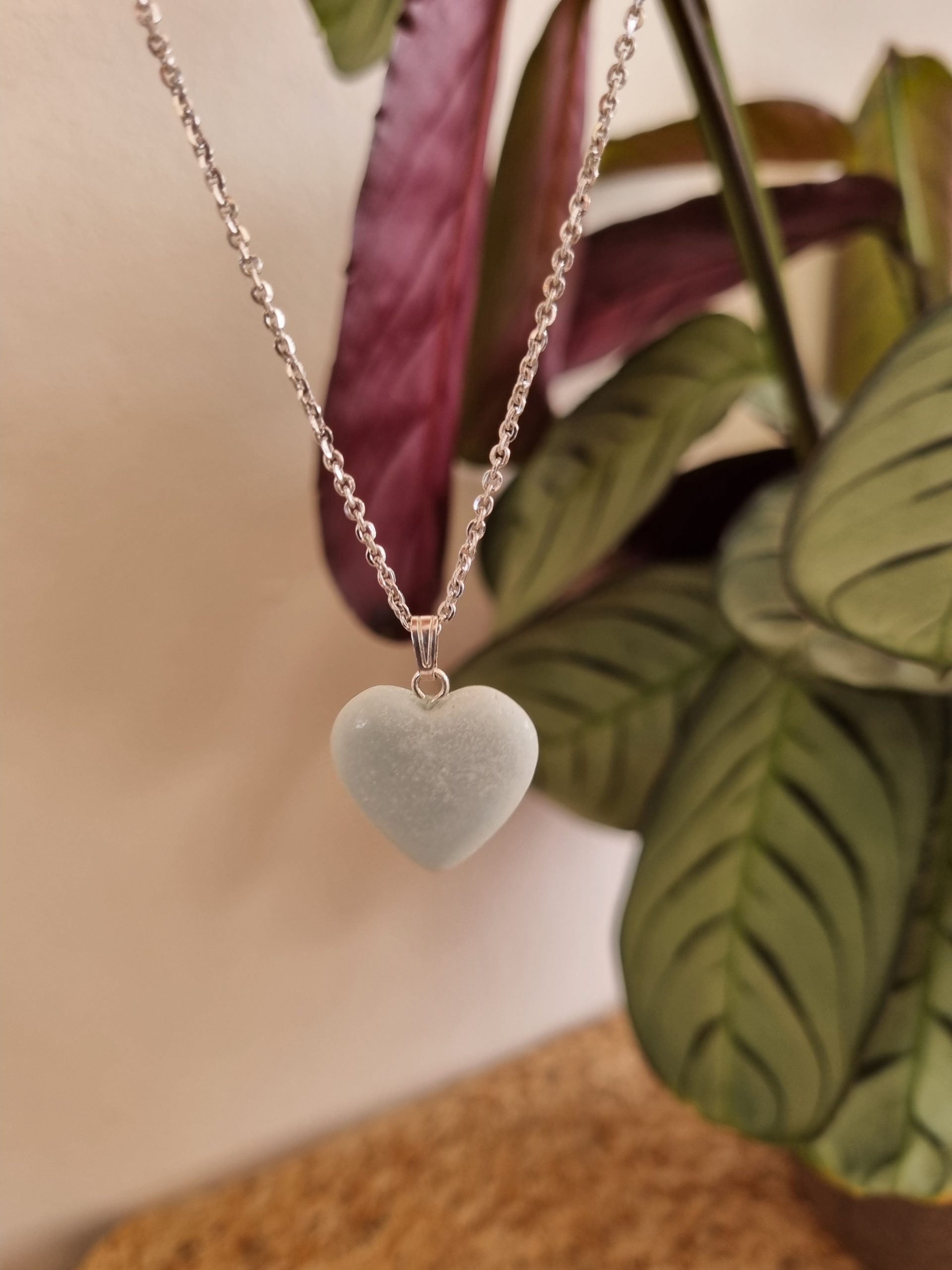 Amazoniet hart hanger