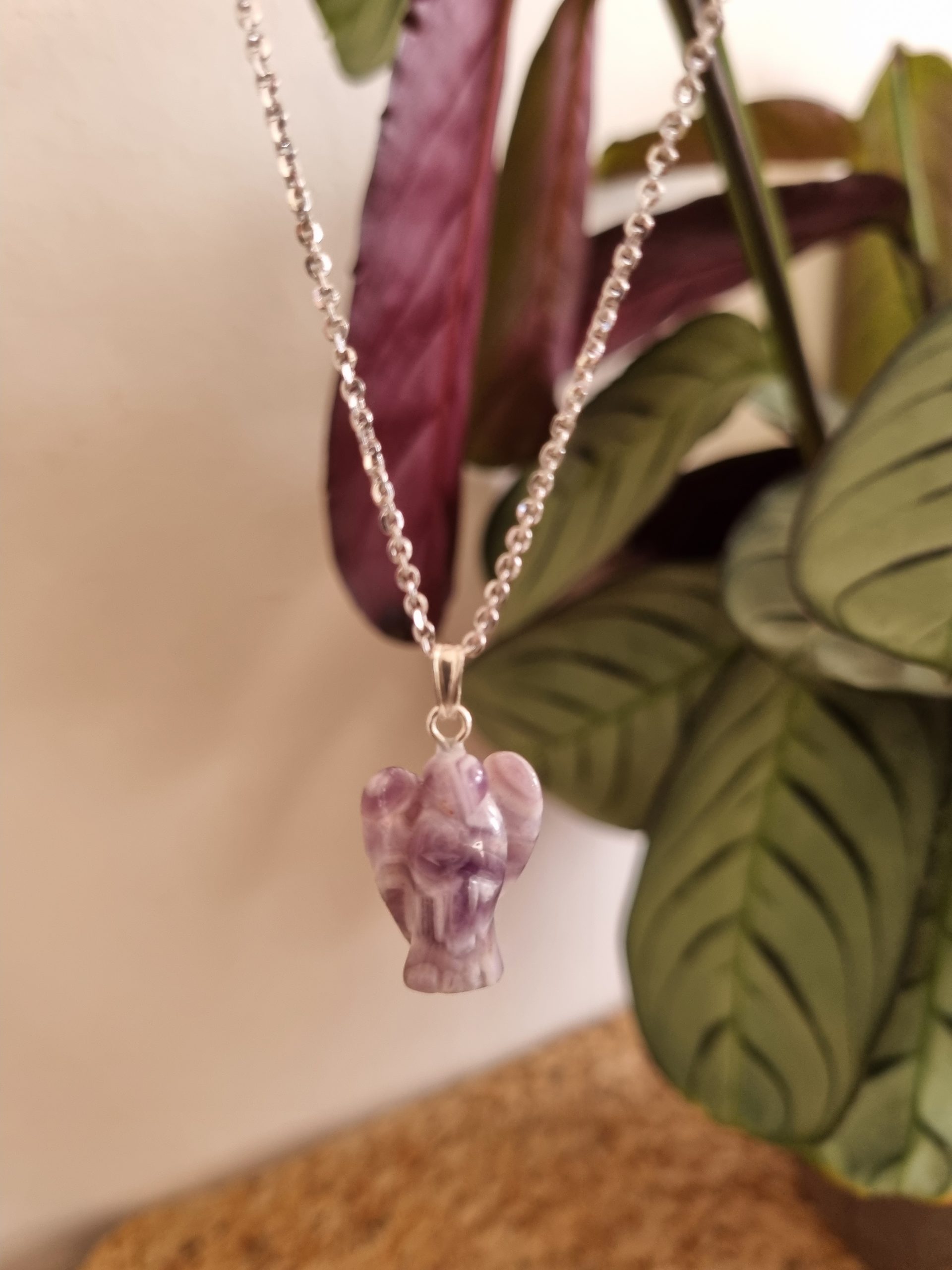 Amethist engelen hanger