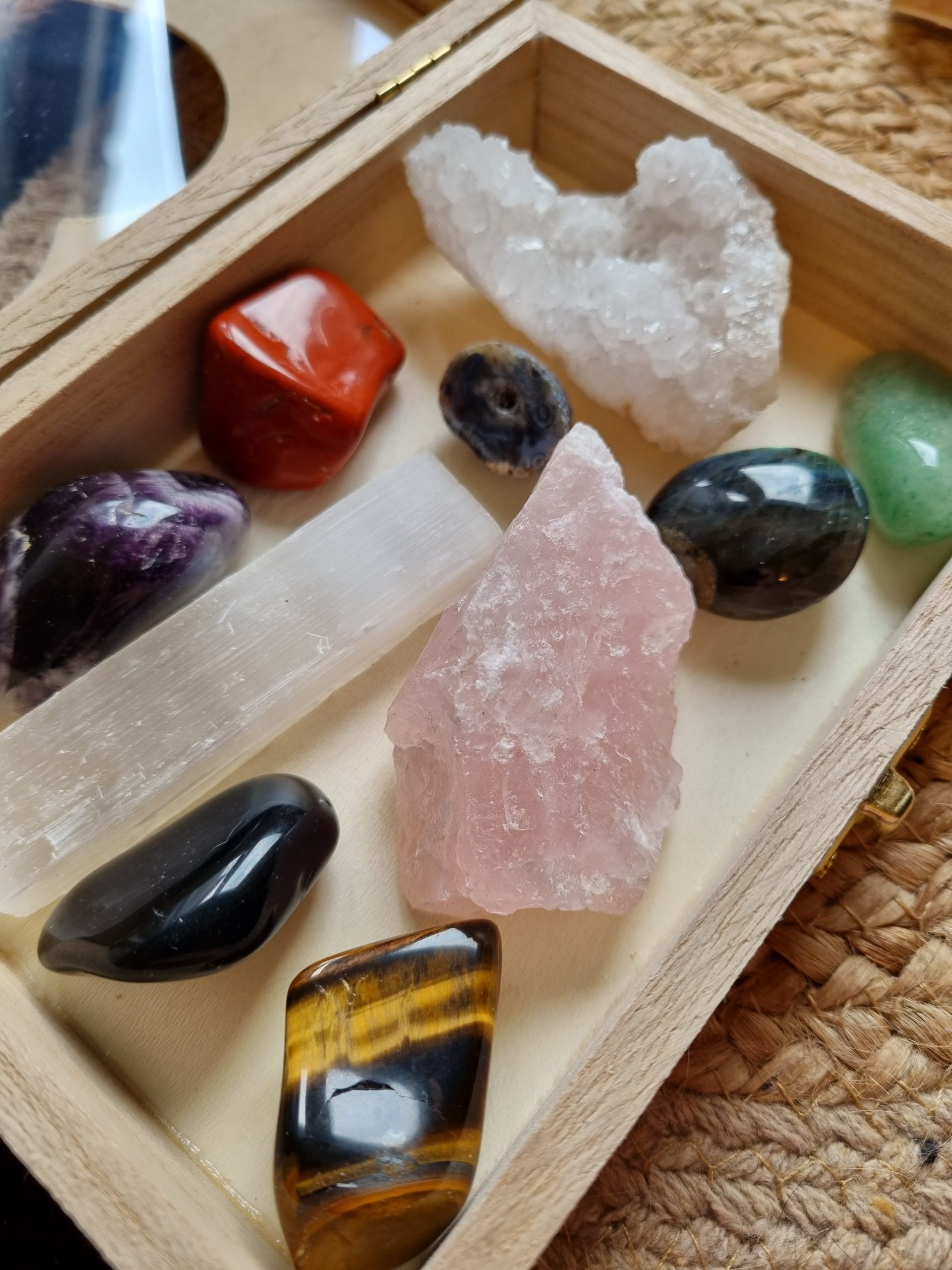 Edelstenen starterset in schatkistje