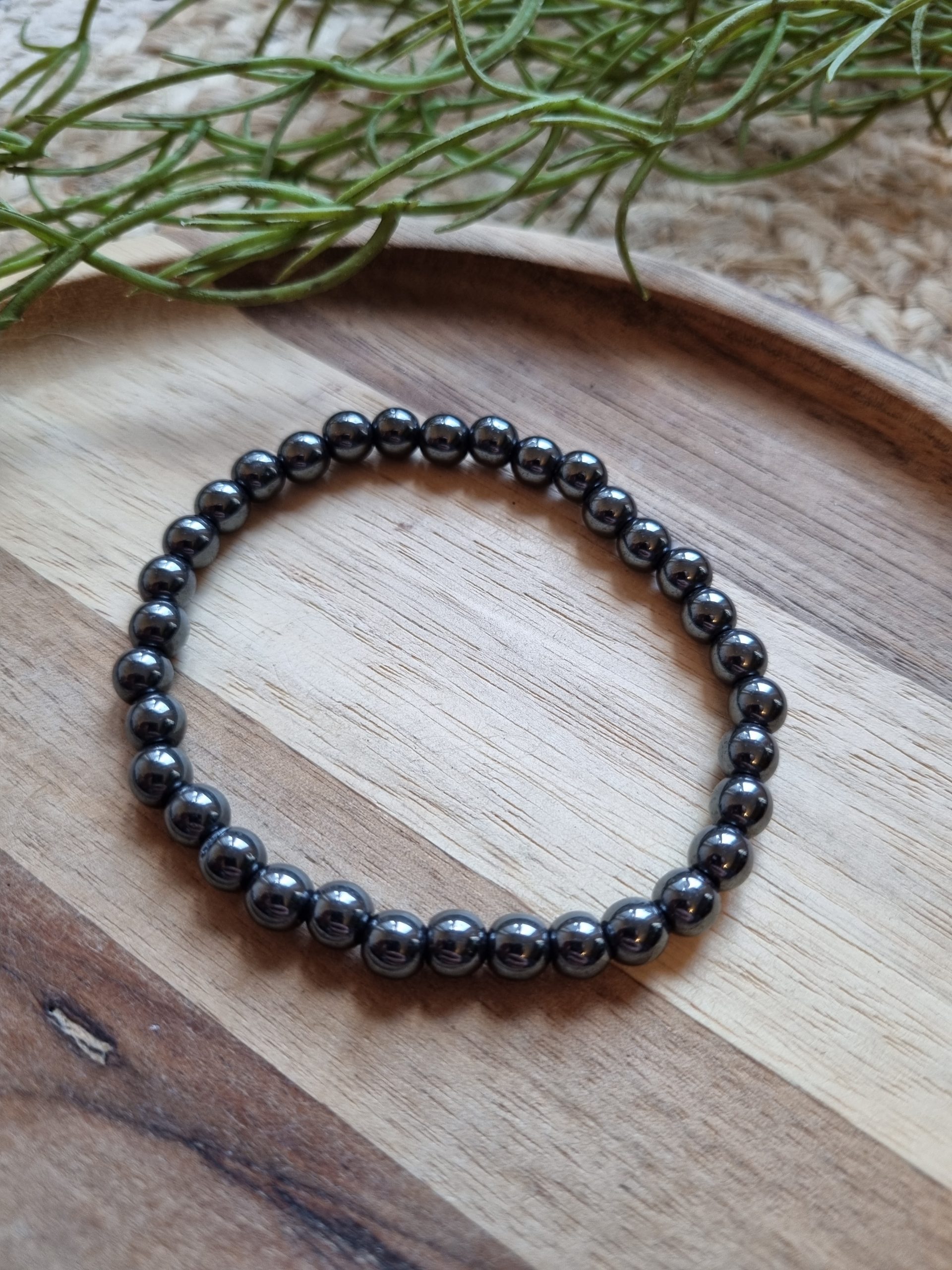 Hematiet armband 6mm - Afbeelding 3