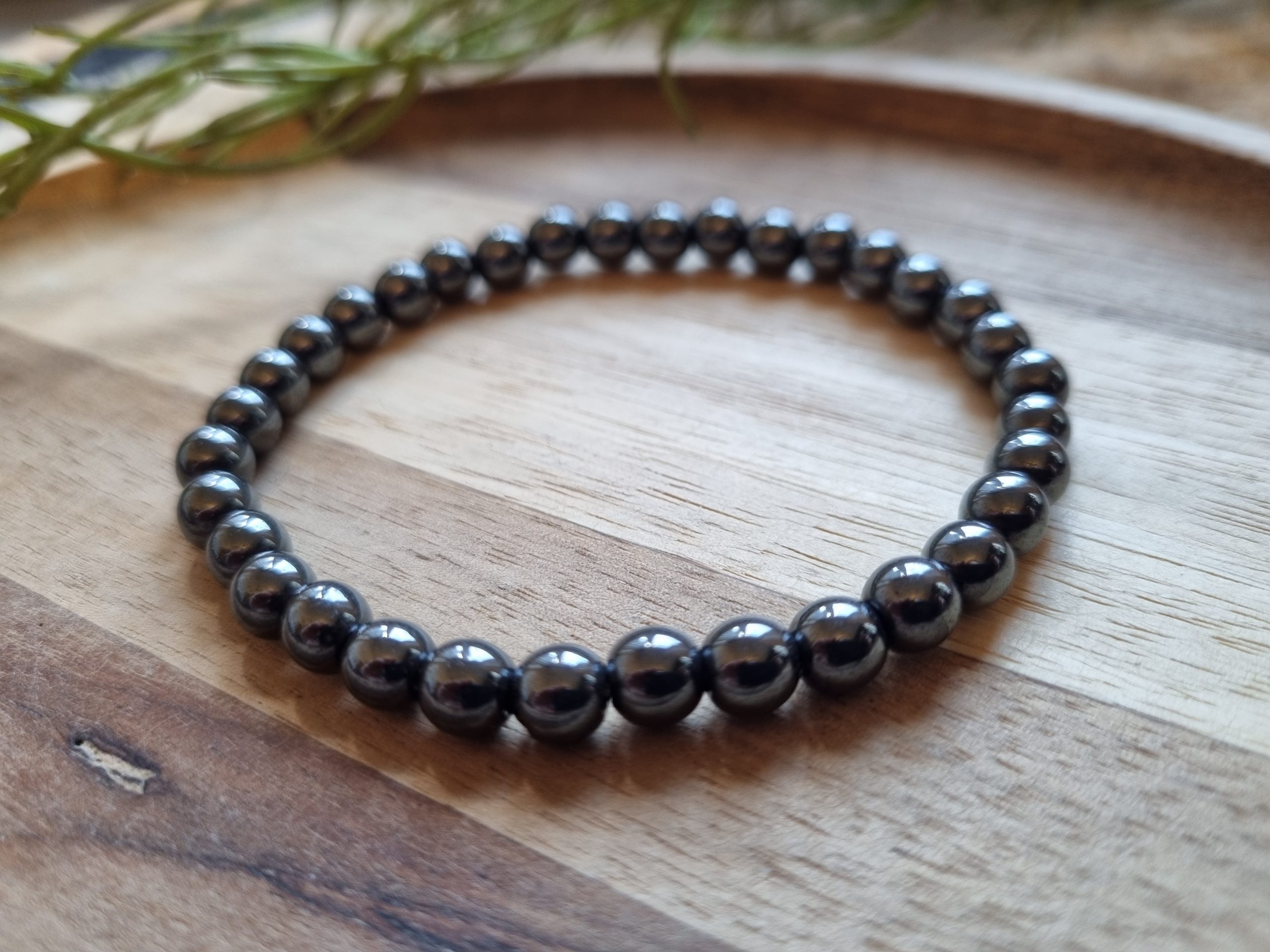 Hematiet armband 6mm