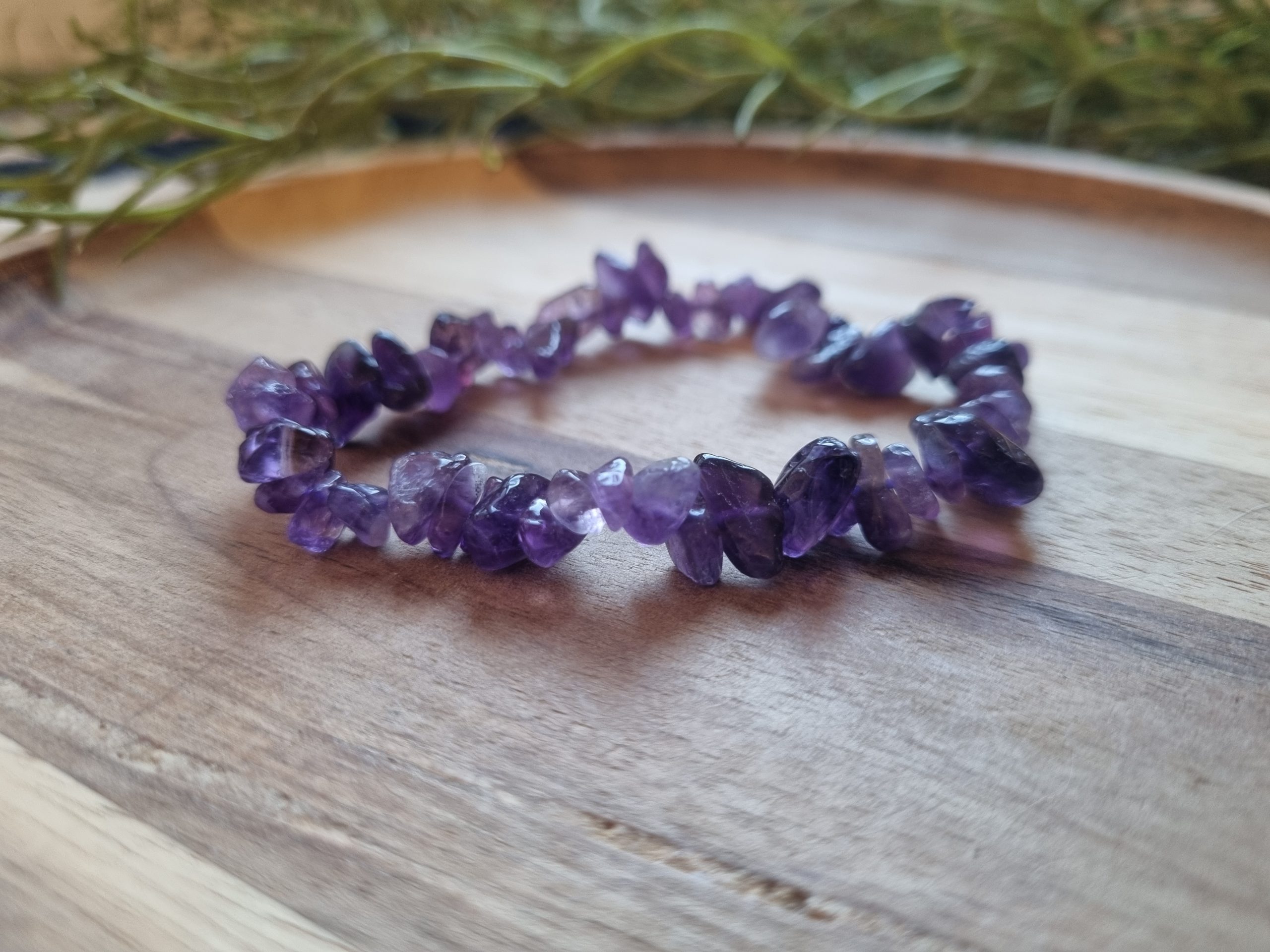 Amethist splitarmband