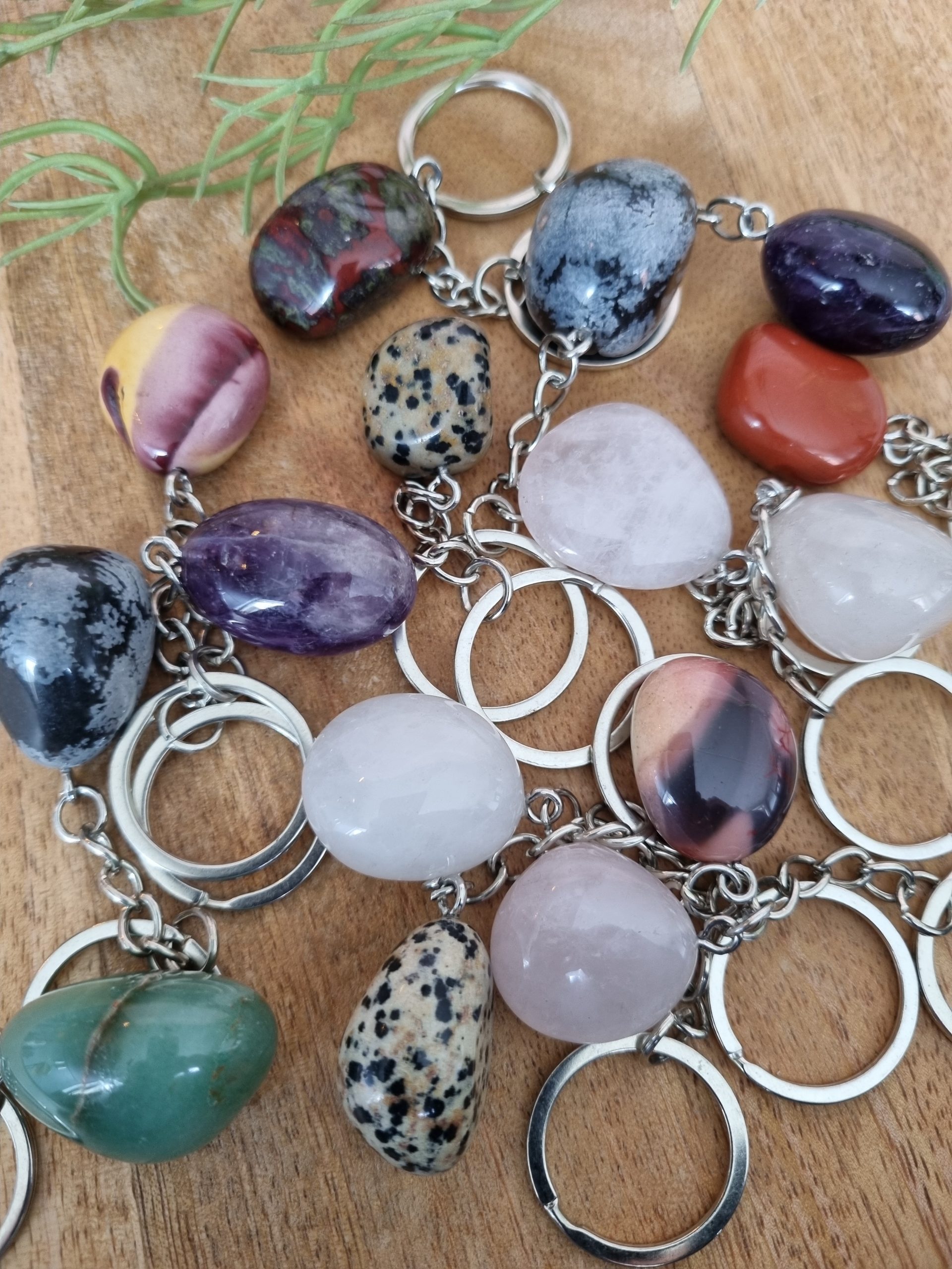 Sleutelhanger trommelsteen