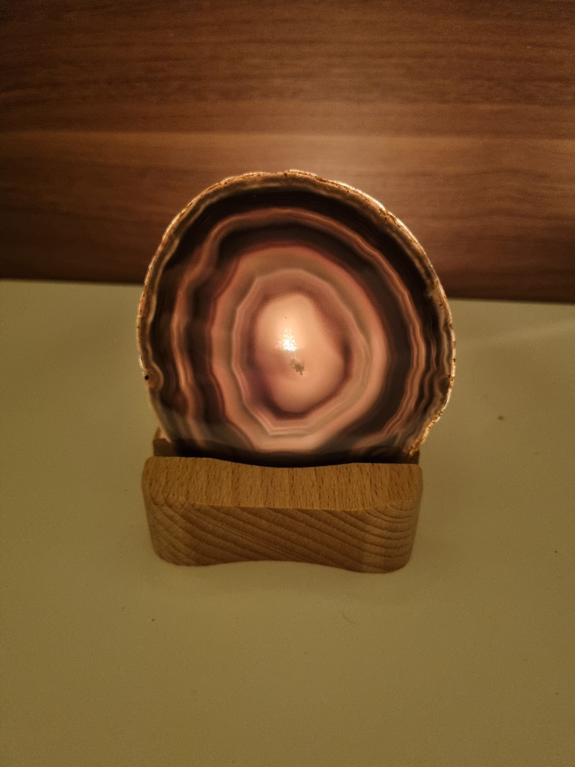 Agaatschijf waxinelichthouder - Afbeelding 5