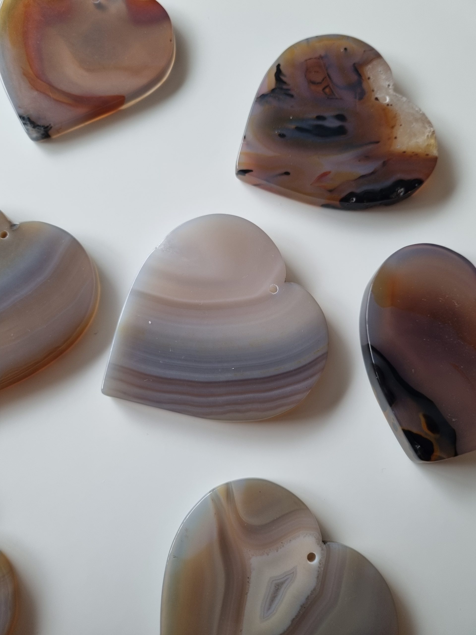 Agaat hart hanger - Afbeelding 2