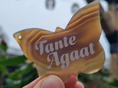 Agaat vlinder hanger